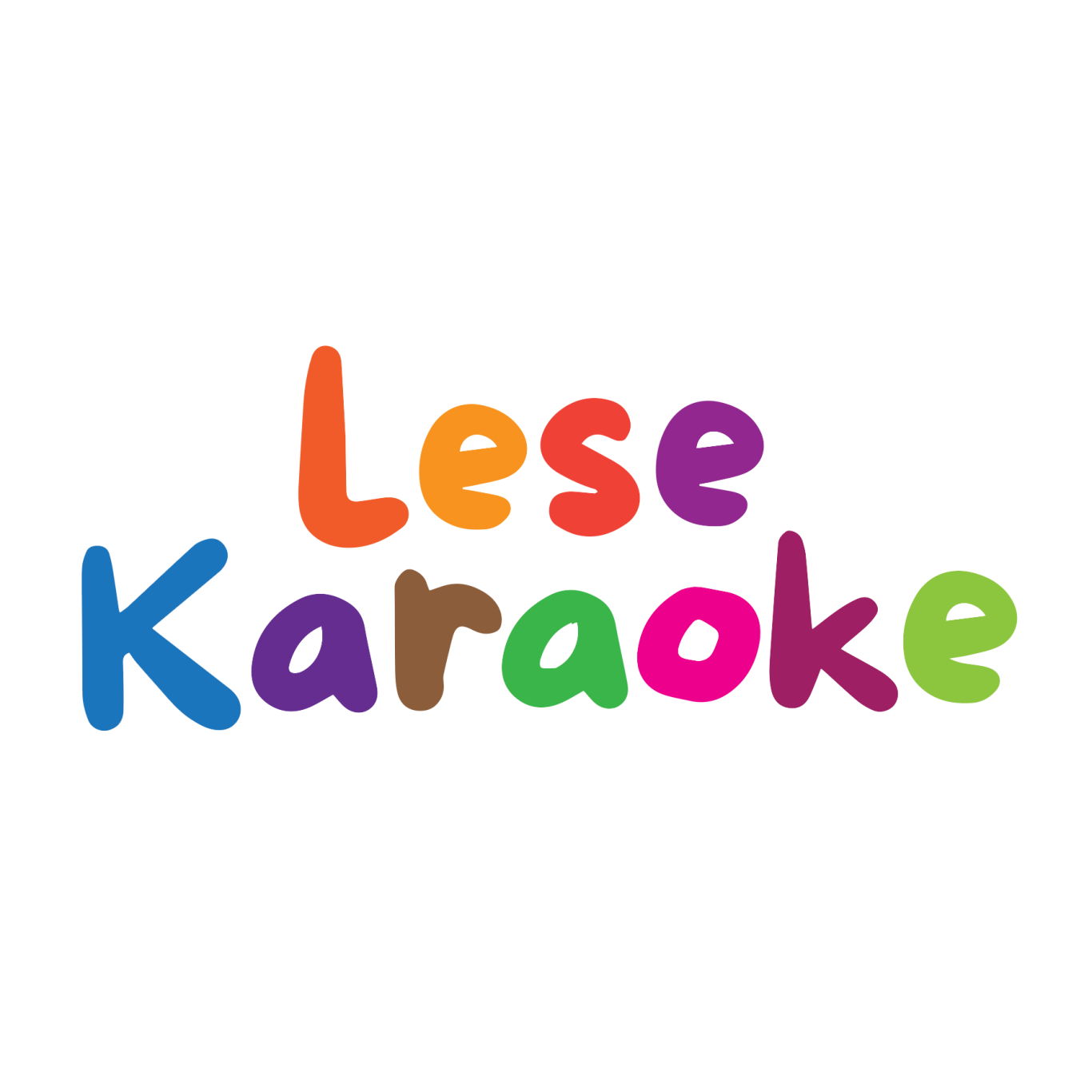 Lese-Karaoke Logo Logo Lese-Karaoke als bunter Schriftzug