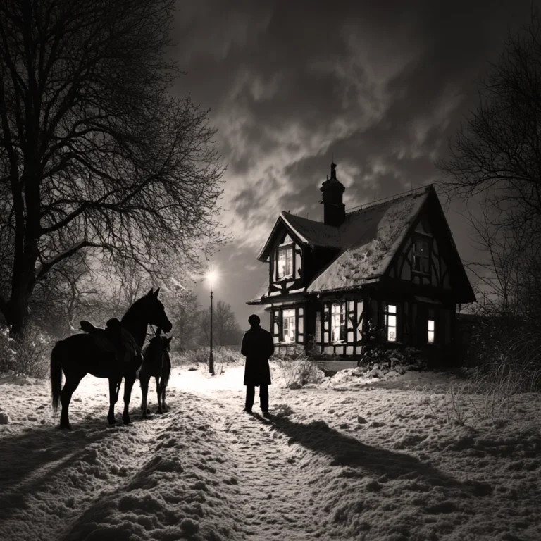 Franz Kafka - Ein Landarzt Kleine Erzählungen Die Verwandlung Titelbild Titelbild des Buches Ein Landarzt Kleine Erzählungen Die Verwandlung von Franz Kafka. Der Arzt geht auf das Haus der Familie zu, die ihn ger