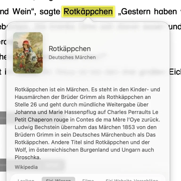 Screenshot nachschlagen Screenshot mit der Nachschlagenfunktion